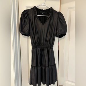 Drew vegan leather textured dress